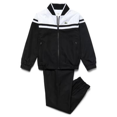 lacoste black joggers mens