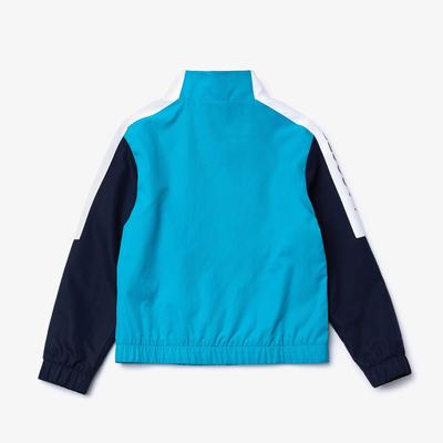 Lacoste Boys Sport Colourblock Tracksuit - Turquoise/Navy Blue - main image