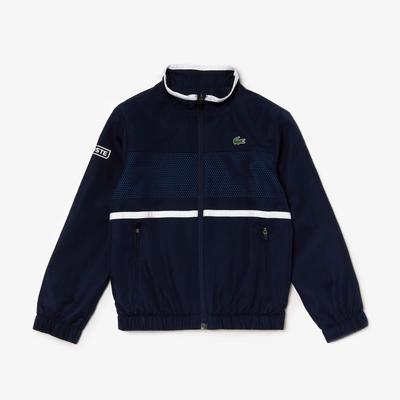 Lacoste Boys Mesh Panel Tracksuit - Navy Blue/Blue/White - main image