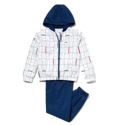 Lacoste Sport Boys Novak Djokovic Tracksuit - White/Marino-Red-Black - main image