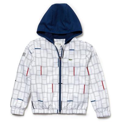 Lacoste Sport Boys Novak Djokovic Tracksuit - White/Marino-Red-Black - main image