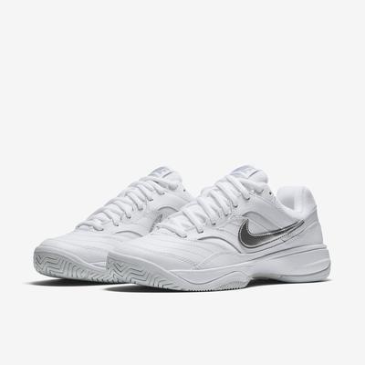 Nike Womens Lite Tennis Shoes - White/Grey - main image