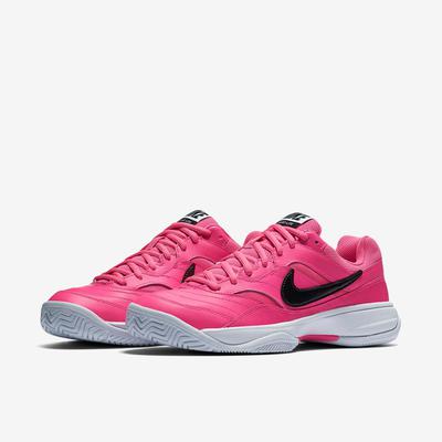 Nike Womens Court Lite Tennis Shoes - Pink Blast/Black - main image