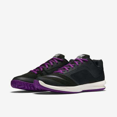 Nike Womens Dual Fusion Ballistec Advantage Tennis Shoes - Black/Purple - main image