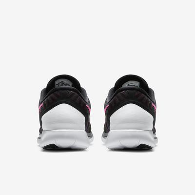 Nike Womens Free 5.0+ Running Shoes - Black/Pink - Tennisnuts.com