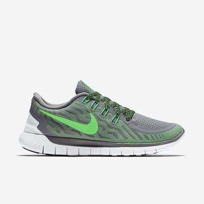 Nike Womens Free 5.0+ Running Shoes - Wolf Grey/Green - main image