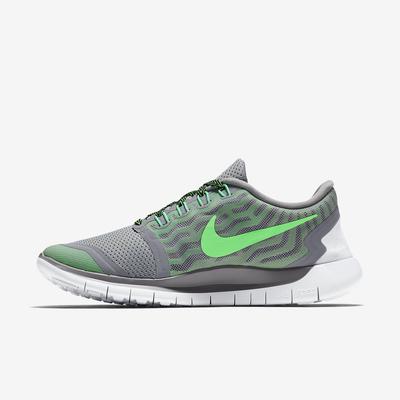 Nike Womens Free 5.0+ Running Shoes - Wolf Grey/Green - main image