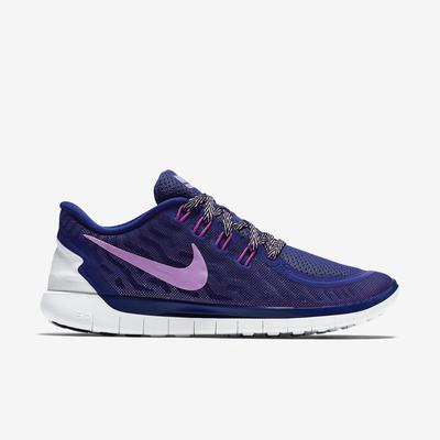 Nike Womens Free 5.0+ Running Shoes - Deep Royal Blue/Fuchsia Flash - main image