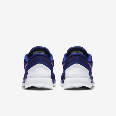 Nike Womens Free 5.0+ Running Shoes - Deep Royal Blue/Fuchsia Flash - main image