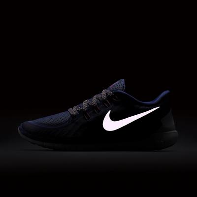 Nike Womens Free 5.0+ Running Shoes - Deep Royal Blue/Fuchsia Flash - main image