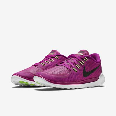 Nike Womens Free 5.0+ Running Shoes - Fuchsia Flash/Pink Pow ...