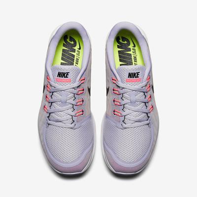 Nike Womens Free 5.0+ Running Shoes - Titanium/Fuchsia Flash - main image