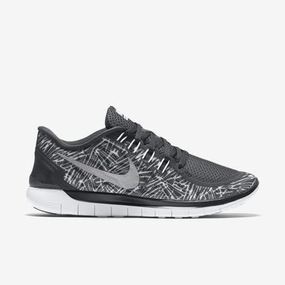 Nike Womens Free 5.0 Print Running Shoes - Black/White - main image