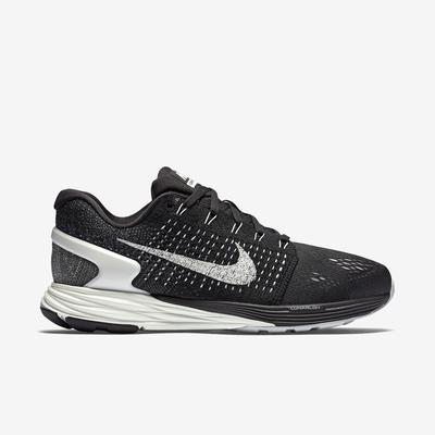 Nike Womens LunarGlide 7 Running Shoes - Black/White - main image