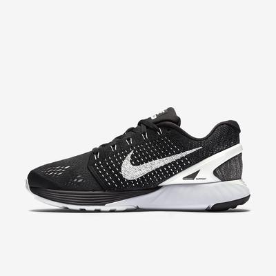 Nike Womens LunarGlide 7 Running Shoes - Black/White - main image