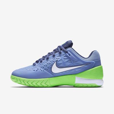 Nike Womens Zoom Cage 2 Tennis Shoes - Blue/White/Green - main image