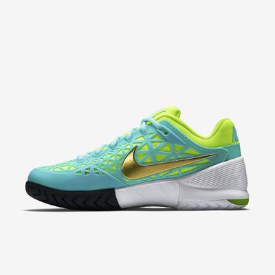 Nike Womens Zoom Cage 2 Tennis Shoes - Light Aqua/White - main image