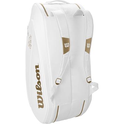 Wilson Federer DNA Limited Edition 12 Racket Bag - White/Gold - main image