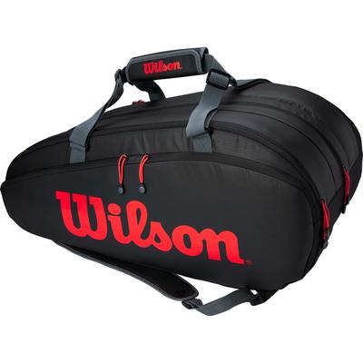 Wilson Tour 3 Comp Clash 12 Racket Bag Black Red Tennisnuts
