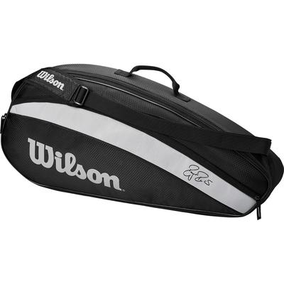 Wilson Federer Team 3 Racket Bag - Black/White - main image
