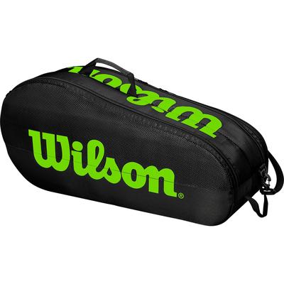 Wilson Team 6 Racket Bag - Black/Blade Green