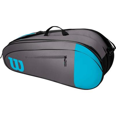 Wilson Team 6 Racket Bag - Grey/Blue