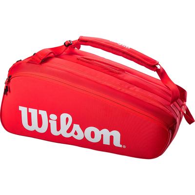 Wilson Super Tour 15 Racket Bag - Red/White