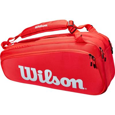 Wilson Super Tour 6 Racket Bag - Red/White