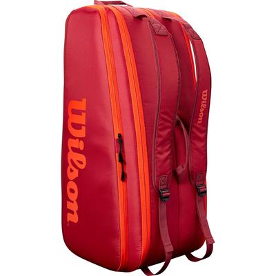 Wilson Tour 12 Racket Bag - Maroon/Orange