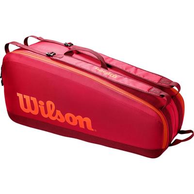Wilson Tour 6 Racket Bag - Maroon/Orange - main image