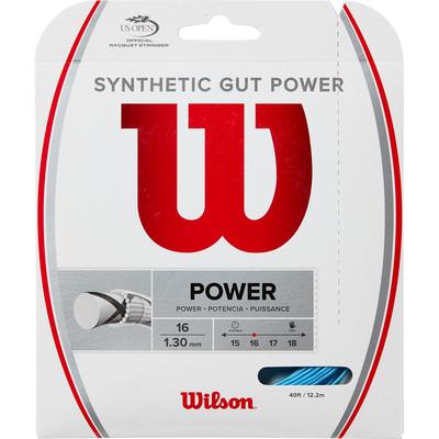 Wilson Synthetic Gut Power Tennis String Set - Blue