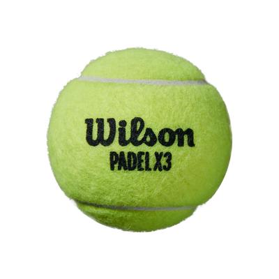 Wilson X3 Speed Performance Padel Tennis Balls (3 Ball Can)