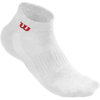 Wilson Mens Tennis Quarter Socks - White (3 Pairs) (Size 5.5 - 12) - main image