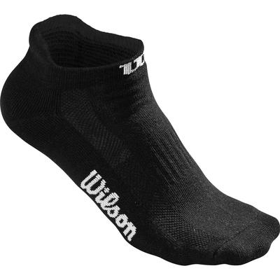 Wilson Womens No-Show Socks (3 Pairs) - Black (Size 4-9)