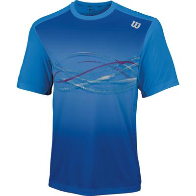 Wilson Mens Soundwave Print Crew - Blue - main image