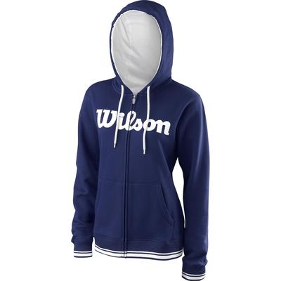 Wilson Womens Team Script Hoodie - Navy Blue/White - main image