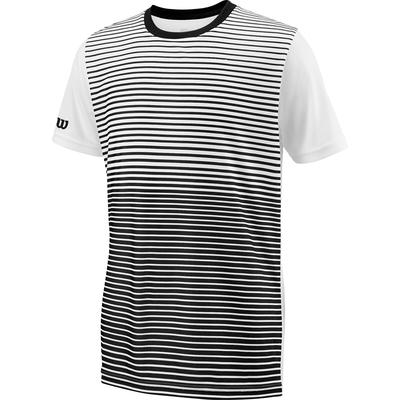 Wilson Boys Team Crew Tee - Black/White - main image
