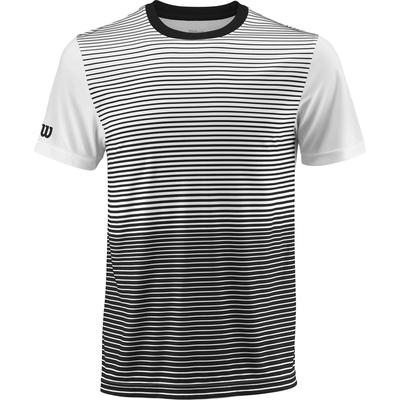 Wilson Mens Striped Crew Tee - Black/White - main image