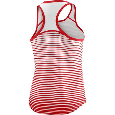 Wilson Girls Team Striped Tank - Red/White