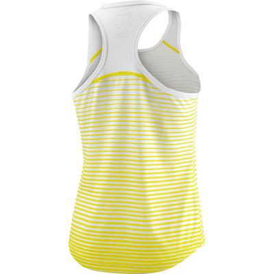 Wilson Girls Team Striped Tank - Safe Yellow/White - main image