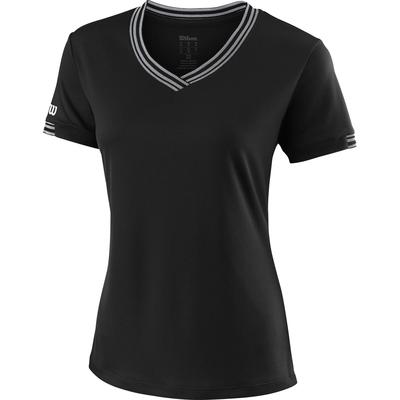 Wilson Womens Team V-Neck T-Shirt - Black - main image