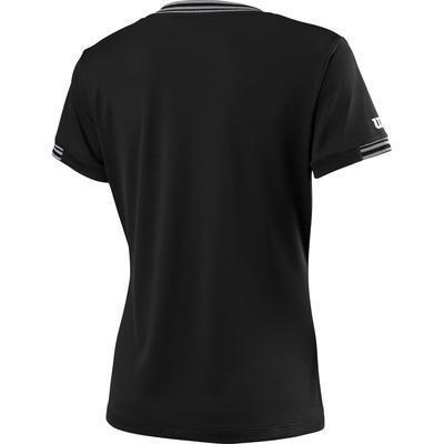 Wilson Womens Team V-Neck T-Shirt - Black - main image