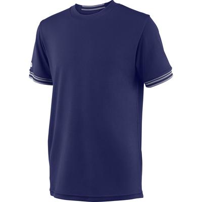Wilson Boys Team Solid Crew Tee - Blue Depths - main image