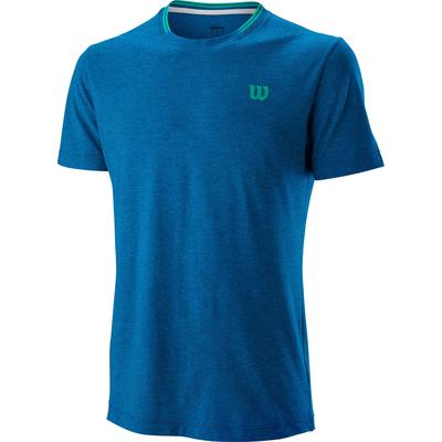 Wilson Mens Competition Flecked Crew Tee - Imperial Blue Heather