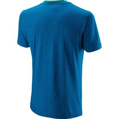 Wilson Mens Competition Flecked Crew Tee - Imperial Blue Heather - main image