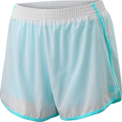 Wilson Womens Woven 3.5 Inch Shorts - White/Island Paradise - main image