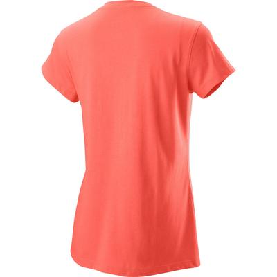 Wilson Womens Script Tech II Tee - Peach Echo - main image