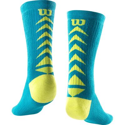 Wilson Kids Seasonal Tennis Crew Socks (3 Pairs) - Blue/Sangria/Orange