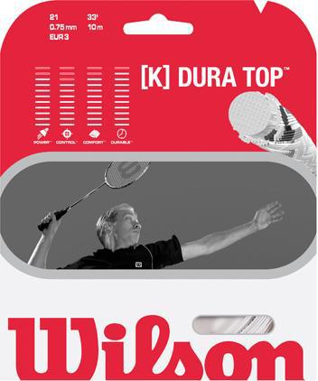 Wilson [K]Dura Top Badminton String Set - White - main image