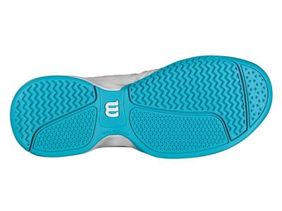 Wilson Womens Rush Swing Tennis Shoes - White/Turquoise - main image